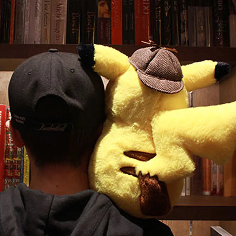 Pikachu Dedektif Peluş Oyuncak - Özel Pokémon Bebek