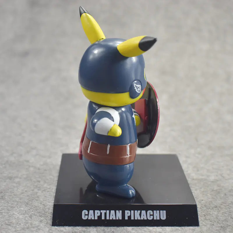 Pikachu Deadpool Kaptan Amerika Figür Oyuncak Model
